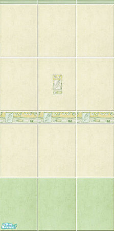 Sims 2 — My Tiles - green, wall 2 by Mekhi — The tiles from my real bathroom :) Enjoy!
