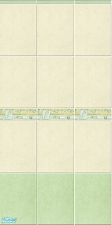 Sims 2 — My Tiles - green, wall 1 by Mekhi — The tiles from my real bathroom :) Enjoy!