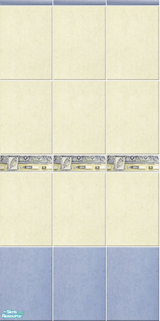 Sims 2 — My Tiles - blue, wall 1 by Mekhi — The tiles from my real bathroom :) Enjoy!