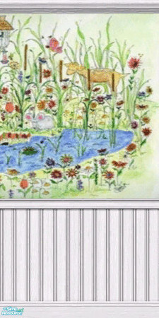 Sims 2 — Festive Forest Mural - 2 by sadie7684 — A wall mural for your sims, can be found under wallpaper.