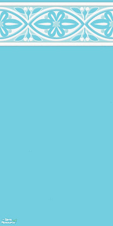 Sims 2 — Studio K Flourish - Aqua Blue by StudioKhagerks — 28 colors. Can be found under Paint and can be purchased for 3