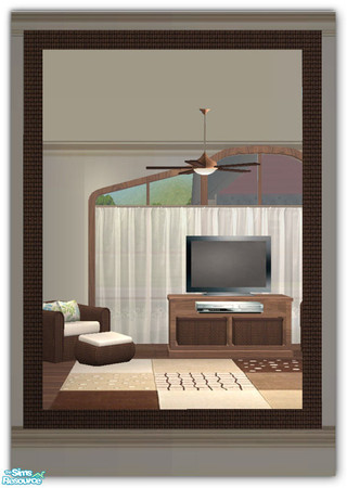 Sims 2 — NATURALS Mirror MESH by simtomatic — You will need the NATURALS Three-Seater Sofa MESH in order to use this