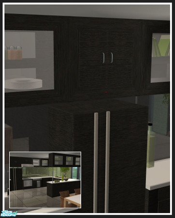 Sims 2 — Colorado kitchen - black - smoke alarm by mirake — 