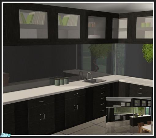 Sims 2 — Colorado kitchen - black - counter2 by mirake — 