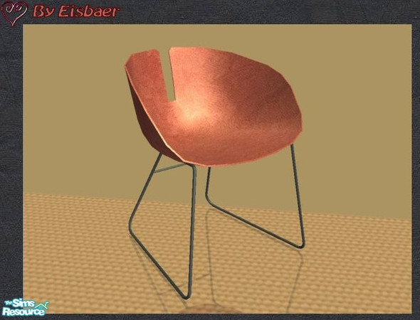 Sims 2 — Murano Globe Blackkonya - Chair by Eisbaerbonzo — Light chair with flower print.