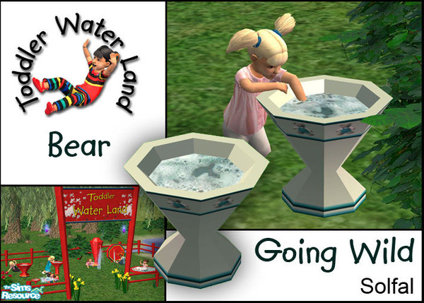 Sims 2 — Toddler Water Land Going Wild Bear by solfal — Part of "The Toddler Waterland" theme park. The