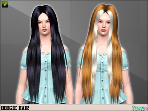Sims 3 — Yume - Boogie hair by Zauma — Simple very-long everyday hair. Avaliable in 2 differents control (uv map). Hope