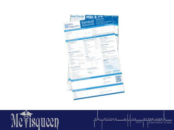 Sims 3 — Diagnostic Imaging Requisitions by metisqueen2 — Requisitions used for diagnostic tests such as xrays and CT