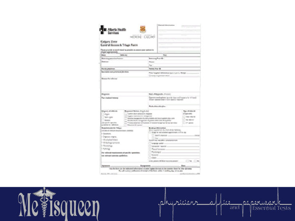 Sims 3 — Sample Chronic Pain Clinic Referral by metisqueen2 — Another sample referral, in this instance to a pain clinic,