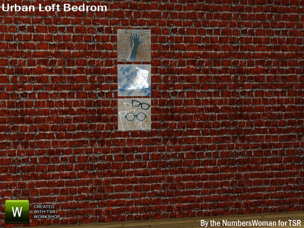 Sims 3 — Modern Urban Rustic Loft Bedroom Trio Pictures by TheNumbersWoman — Urban life, urban times, urban living.The