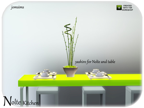 Sims 3 — nolte bamboo table by jomsims — nolte bamboo table