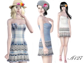 Sims 3 — Countryside Lace  by altea127 — Mini countryside outfit sweet and fresh for your romantic female sim