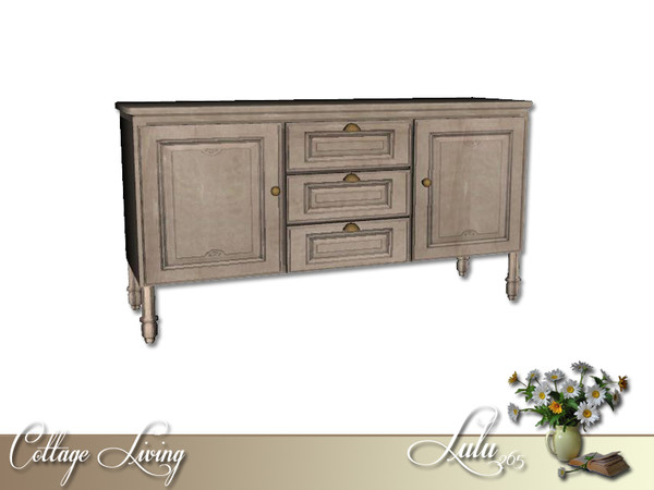 Sims 3 — Cottage Living Side Board by Lulu265 — Part of the Cottage Living Set Fully CAStable Made by Lulu265 for TSR.