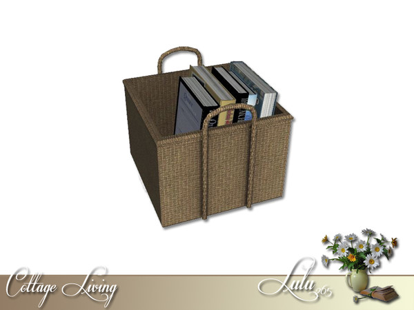 Sims 3 — Cottage Living Decor Basket by Lulu265 — Part of the Cottage Living Set Fully CAStable Made by Lulu265 for TSR.