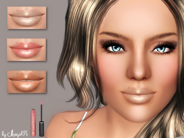 Sims 3 — Summer Lovin' Lips by TSR Archive — -a beautiful shimmer lipstick to keep sims lips protected during the hot
