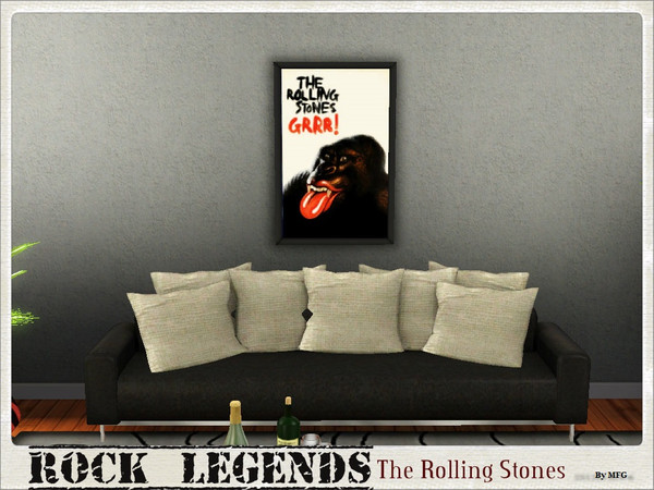 Sims 3 — Rock Legends - The Rolling Stones by mightyfaithgirl — Sims will love adorning bedrooms or Recreation rooms with