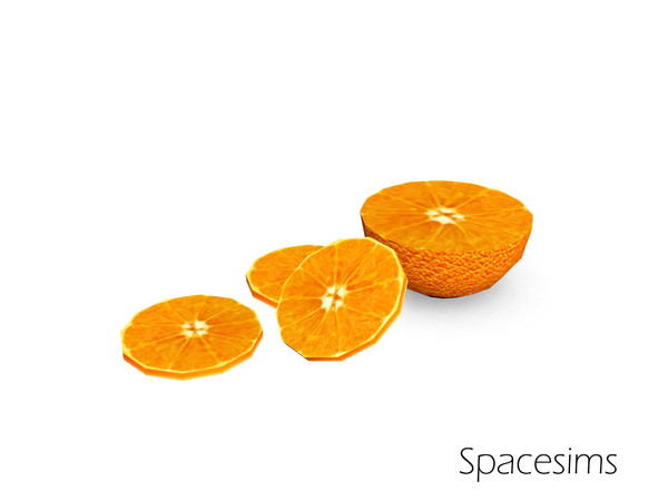 Sims 3 — Ailie kitchen - Orange by spacesims — A sliced fresh orange.