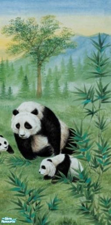 Sims 2 — Pandamonium Mural  - 3 by sadie7684 — A wall mural for your sims, can be found under wallpaper.