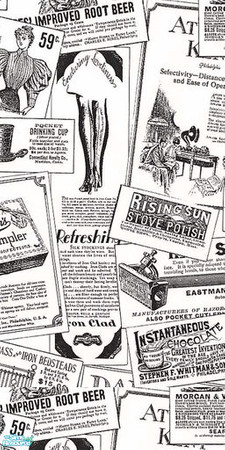 Sims 2 — Newspaper wallpaper - Individual Item by caliberxkiss — 
