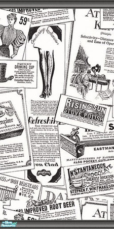 Sims 2 — Newspaper wallpaper - Individual Item by caliberxkiss — 