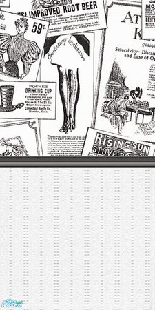 Sims 2 — Newspaper wallpaper - Individual Item by caliberxkiss — 