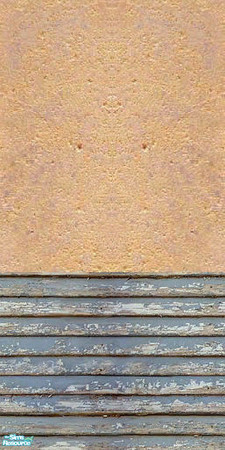 Sims 2 — wall by Sophel21 — recolor of murano's solar bathroom in natural colored earthenware. Set includes: wall, floor,