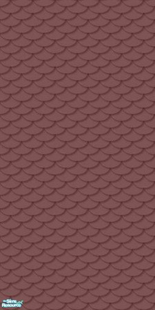 Sims 2 — Rookwood Dark Red Scallop by mistresscris — Part of my Historic Collection - Victorian Exteriors. Created by