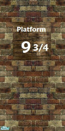 Sims 2 — Train Set 2 (Specific) - Wall Sb07hogwartsstation02b.sims2pack by stephanie_b. — This set is an additon to the