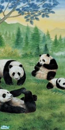 Sims 2 — Pandamonium Mural  - 2 by sadie7684 — A wall mural for your sims, can be found under wallpaper.