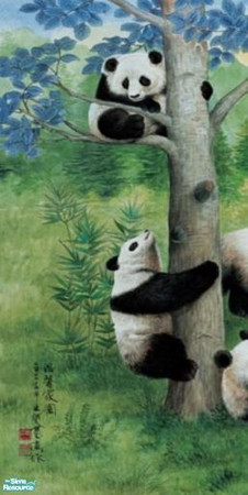Sims 2 — Pandamonium Mural  - 1 by sadie7684 — A wall mural for your sims, can be found under wallpaper.