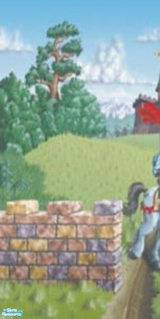 Sims 2 — Dragon Slayer - 1 by sadie7684 — A wall mural for your sims, can be found under wallpaper.