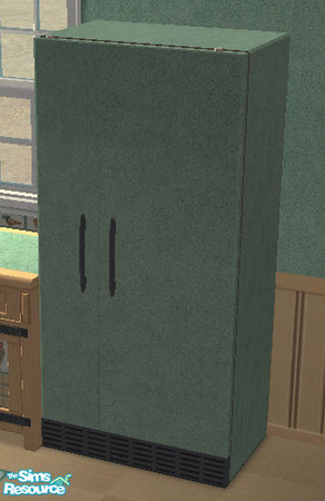 Sims 2 — Spring Chicken Kitchen Refrigerator by chayann — Keep cold things cold in this big green icebox! Enjoy!