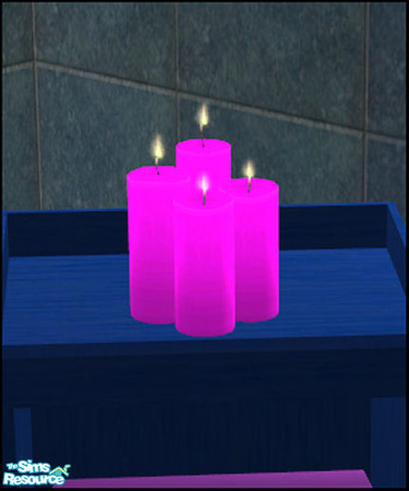Sims 2 — Diane Recolor 3 - Candles by Elize-37sims — A set of romantic candles for when relaxing in a bubble bath