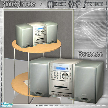 Sims 2 — S2S Micro HiFi System - Recolor by sims2sisters — 