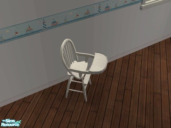 Sims 2 — white teddy says highchair by gommel22 — A white recolor of the highchair of Shakeshafts beautiful nursery teddy