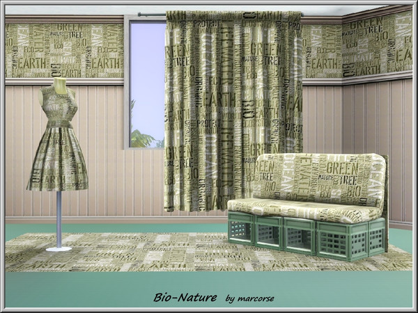 Sims 3 — Bio-Nature_marcorse by marcorse — Themed pattern: bio-nature design in text form
