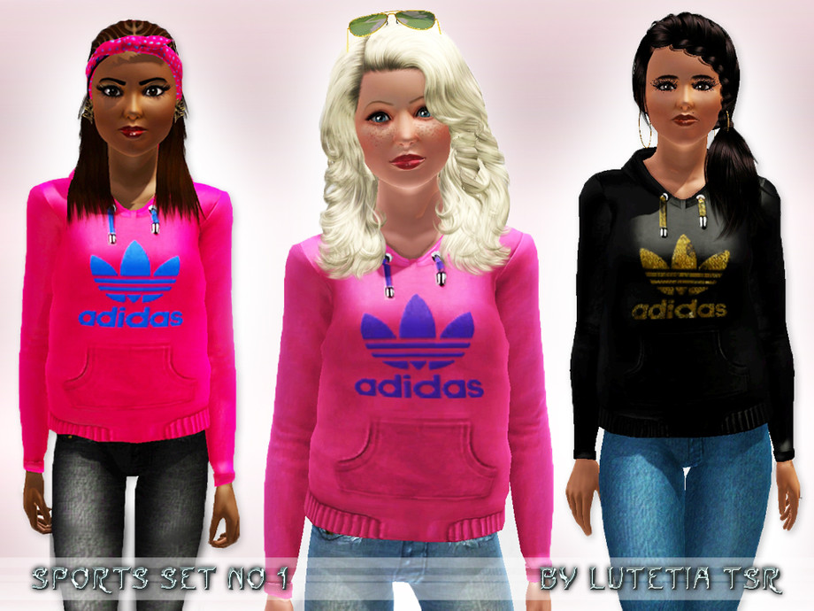 The Sims Resource - Sports Set No 1 - Hoodie - Teen