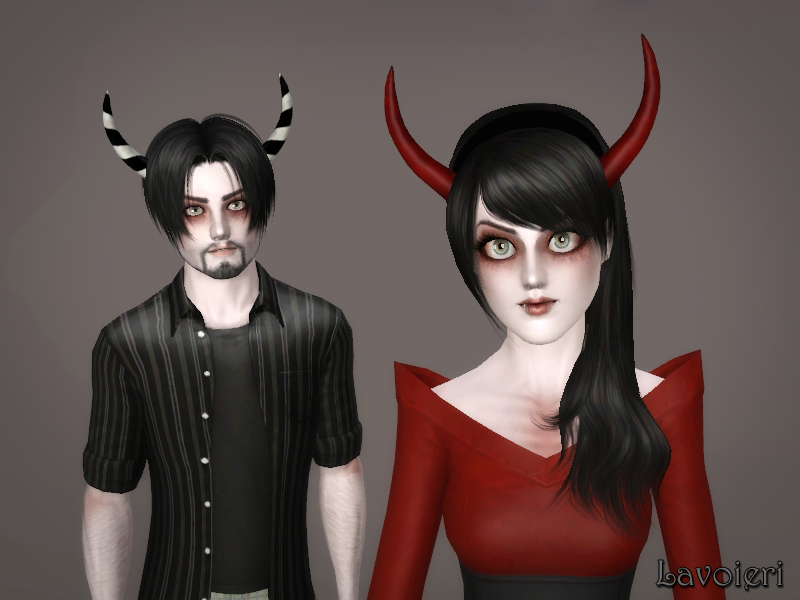 Sims 3 - Classic Demon Horns by Lavoieri - Classic Demon Horns by Lavoieri ...
