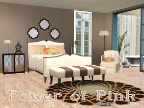 Sims 3 — Bedroom Power of Pink by ShinoKCR — Starting a new series with kind of pink objects. The classic Bedroom
