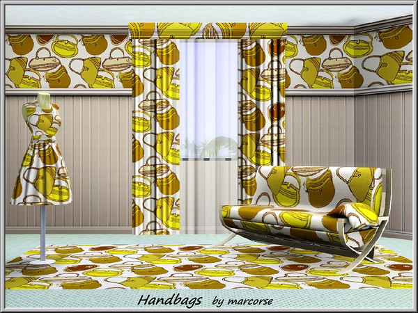 Sims 3 — Handbags_marcorse by marcorse — Themed pattern: collection of bags and purses in shades of brown