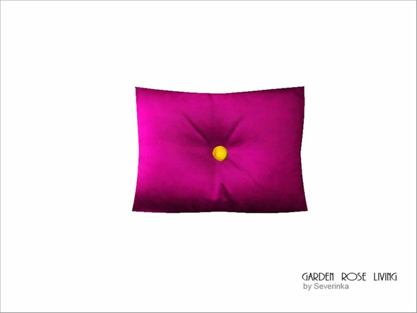 Sims 3 — GardenRose pillow with button by Severinka_ — Pillow with button of a set for the living room 'Garden Rose' in