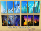 Sims 3 — Futuristic Painting Set by DP by DollyPink2 — Futuristic Paintings Set by DP. -Set of 4 paintings, each with 3