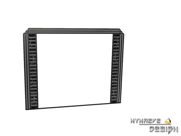 Sims 3 — Xi Wang Mirror by NynaeveDesign — Located in Decor - Mirors Price: 500 Re-colorable: 4 channels Tiles: 1x2 Poly