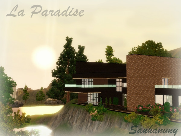 Sims 3 — La Paradise by sanhammy2 — A modern house surrounded by soothing natural beauty and a lake in front for your