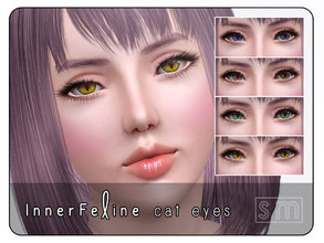 Sims 3 — [ Inner Feline ] - Cat Eyes by Screaming_Mustard — Cat-like eyes to use for your sims to enjoy.