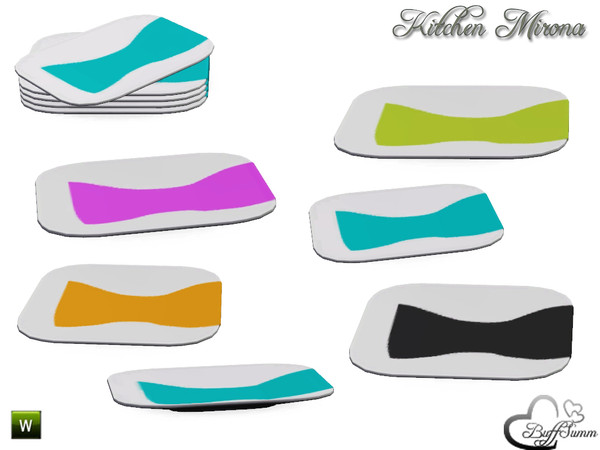 Sims 3 — Kitchen 'Mirona' Dinnerware Plate M by BuffSumm — Part of the *Kitchen 'Mirona'* Created by BuffSumm @ TSR