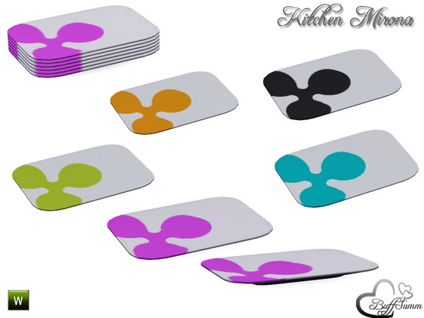 Sims 3 — Kitchen 'Mirona' Dinnerware Plate L by BuffSumm — Part of the *Kitchen 'Mirona'* Created by BuffSumm @ TSR