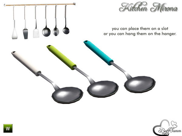 Sims 3 — Kitchen 'Mirona' Kitchen Utensils 4 by BuffSumm — Part of the *Kitchen 'Mirona'* Created by BuffSumm @ TSR