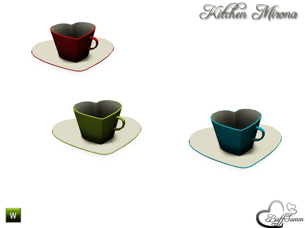 Sims 3 — Kitchen 'Mirona' Heart Cup by BuffSumm — Part of the *Kitchen 'Mirona'* Created by BuffSumm @ TSR ***TSRAA***