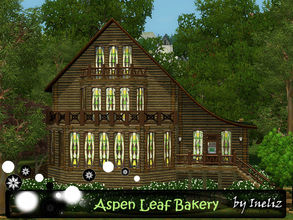 Sims 3 — Aspen Leaf Bakery by Ineliz — Just like mama used to make! At Aspen Leaf Bakery, your sims can find a variety of